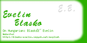 evelin blasko business card